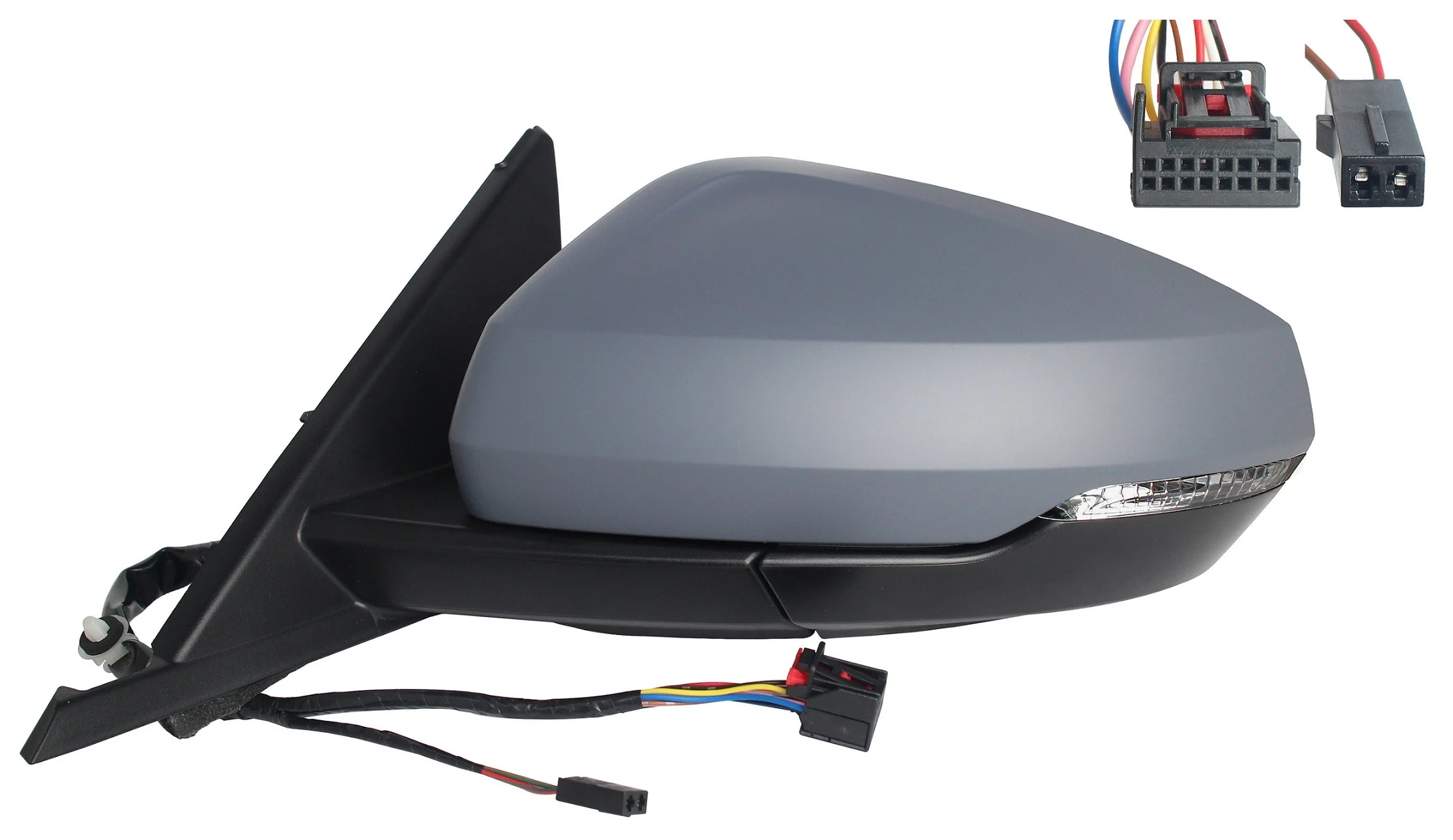Audi A1 2018.07- * Retrovisor Izq Electrico Para Pintar Abatible Electricamente Asferico Termico Con Piloto Con Sensor Angulo