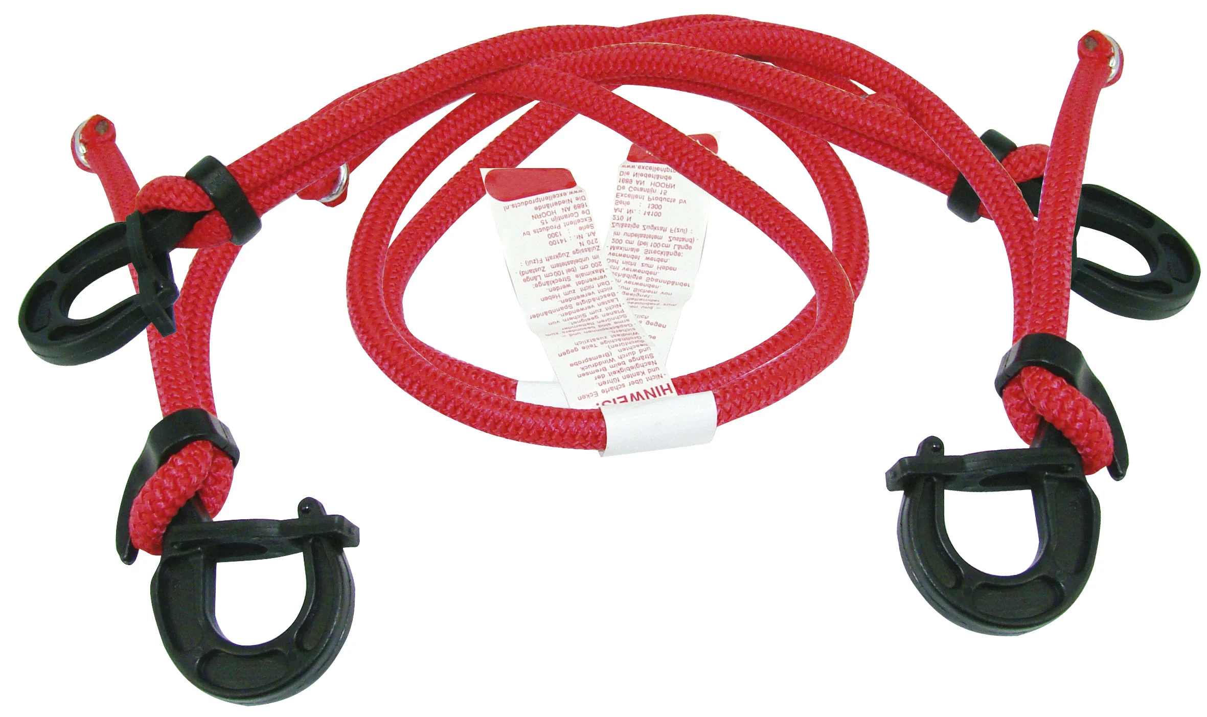 2 Gomas 100cm X 9 Mm Ajustable Ganchos Cerrados Gomas Gama Pro Green Valley