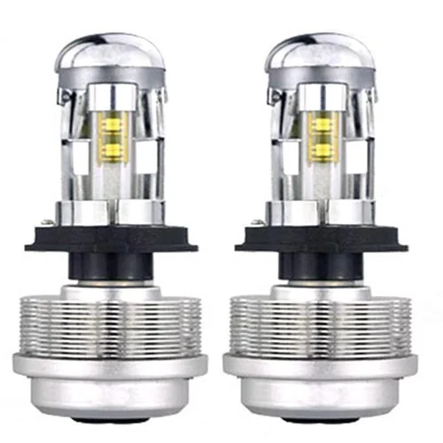 Kit De Lamparas Led H4 , 12 V O 24 V , 5000k , 3600 Lm , Balastro Interno