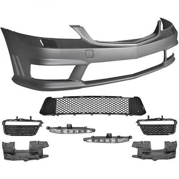 Paragolpes Delantero Deportivo W221 Mercedes Año: 05-11 Plastico Abs