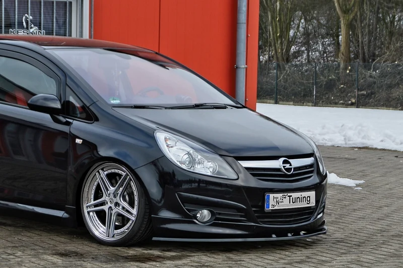 Labio De Paragolpes Delantero Abs Opel Corsa D, Gsi + Sport + Opc -Line 1 Paket Año : 2007-2010 Valido Para Gsi + Sport + O
