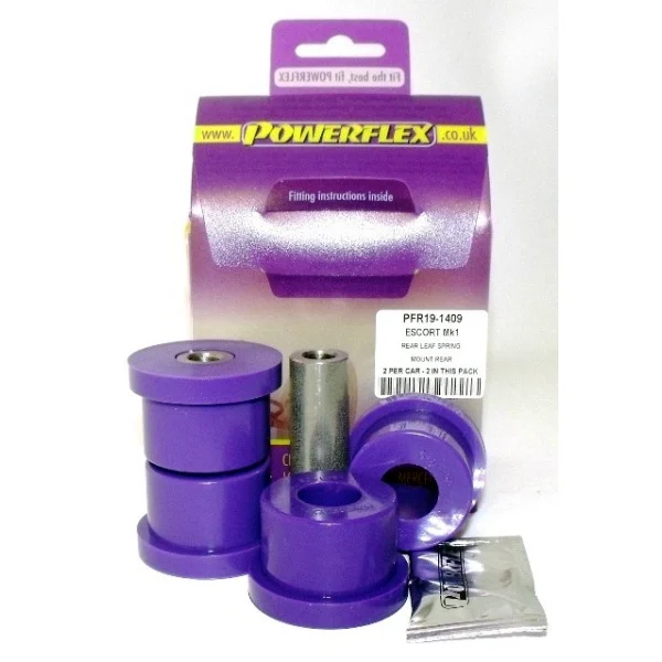 Powerflex Silentblock Leaf Spring Mount Rear FORD Escort Mk1