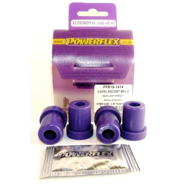 Powerflex Silentblock Leaf Spring Shackle Mounts FORD Escort Mk1