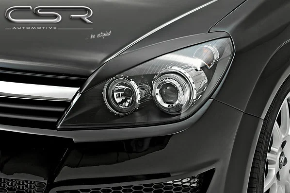 PESTAÑAS FAROS DELANTEROS ABS Opel Astra H Todos modelos, Tambien para Astra H GTC y Astra Twin Top AÑO Desde 2004