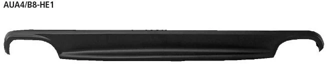 Añadido Trasero Abs 2 X Double Tailpipes Lh+rh Audi A4 B8