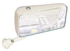 Espejo Touring Fibra Blanco Derecho Cristal Plano