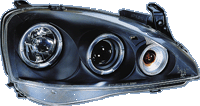 Faros Delanteros Kl Op Corsa C 3/5drs 01-04 Black +