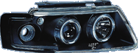 Faros Delanteros Kl Vw Passat 97-00 Black + Halo/Ind