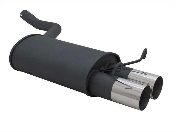 Escape Deportivo 2 X 76mm Rl-Design - 190e Typ:W201 1.8 / 2.0 / 2.3 Bj. 1982 - 1990 Excepto Diesel - Requiere Cortar Paragolpes
