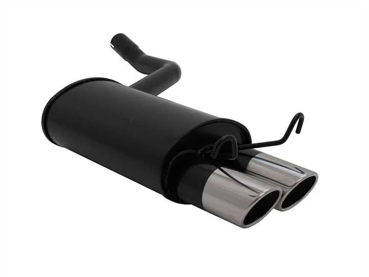 Escape Deportivo 2 X 76mm Sr-Design - 190e Typ:W201 1.8 / 2.0 / 2.3 Bj. 1982 - 1990 Excepto Diesel - Requiere Cortar Paragolpes