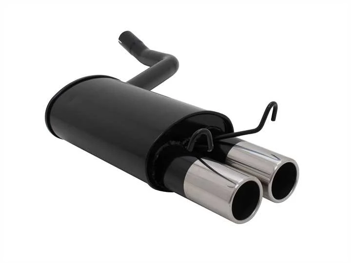 Escape Deportivo 2 X 76mm M-Design - 190e Typ:W201 1.8 / 2.0 / 2.3 Bj. 1982 - 1990 Excepto Diesel - Requiere Cortar Paragolpes