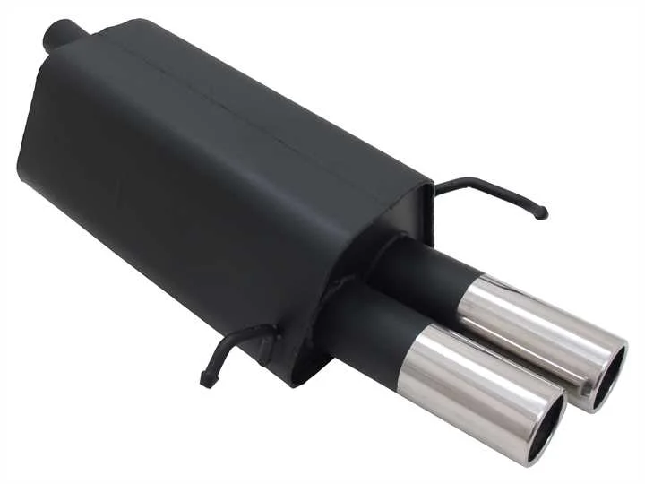 Escape Deportivo 2 X 76mm M-Design - Clk-Klasse Inkl. Cabrio Typ:W209 C200k / C200 Cgi / C240 (2.6l) / C280 (3.0l) / C320 / C220