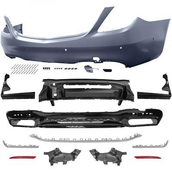 Paragolpes Trasero Deportivo W222 Mercedes Año: 17->> Sport S63 Look