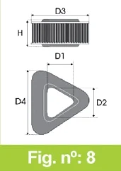 Filtro Tipo Original Rover 200 214 1,4l Gsi 16v Monopoint Año 89> Cv-?? Forma Redondo