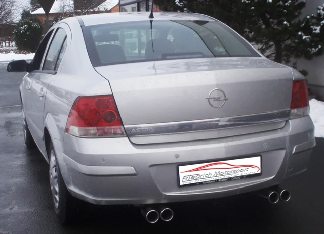 Escape Trasero Con Salida De Escape Izquierdo Y Derecho Friedrich Opel Astra H Sedan Desde Año: 2008 1.3l Cdti 66kw / 1.6l 16v