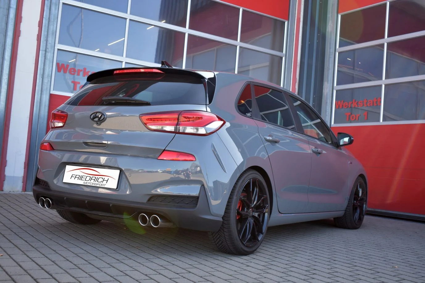 Sistema De Catback De 63,5 Mm Con Salida De Escape Izquierdo Y Derecho Friedrich Hyundai I30 Pde 5-Puertas Desde Año: 09/2018 1