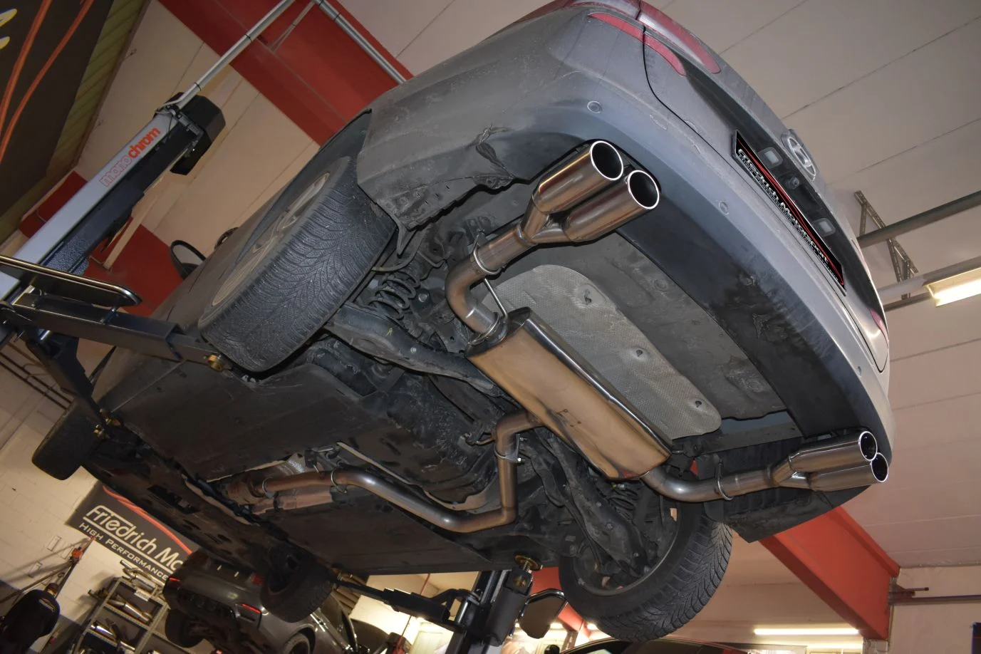 Sistema De Catback De 63,5 Mm Con Salida De Escape Izquierdo Y Derecho Friedrich Hyundai I30 Pde Kombi Desde Año: 09/2018 1.0l