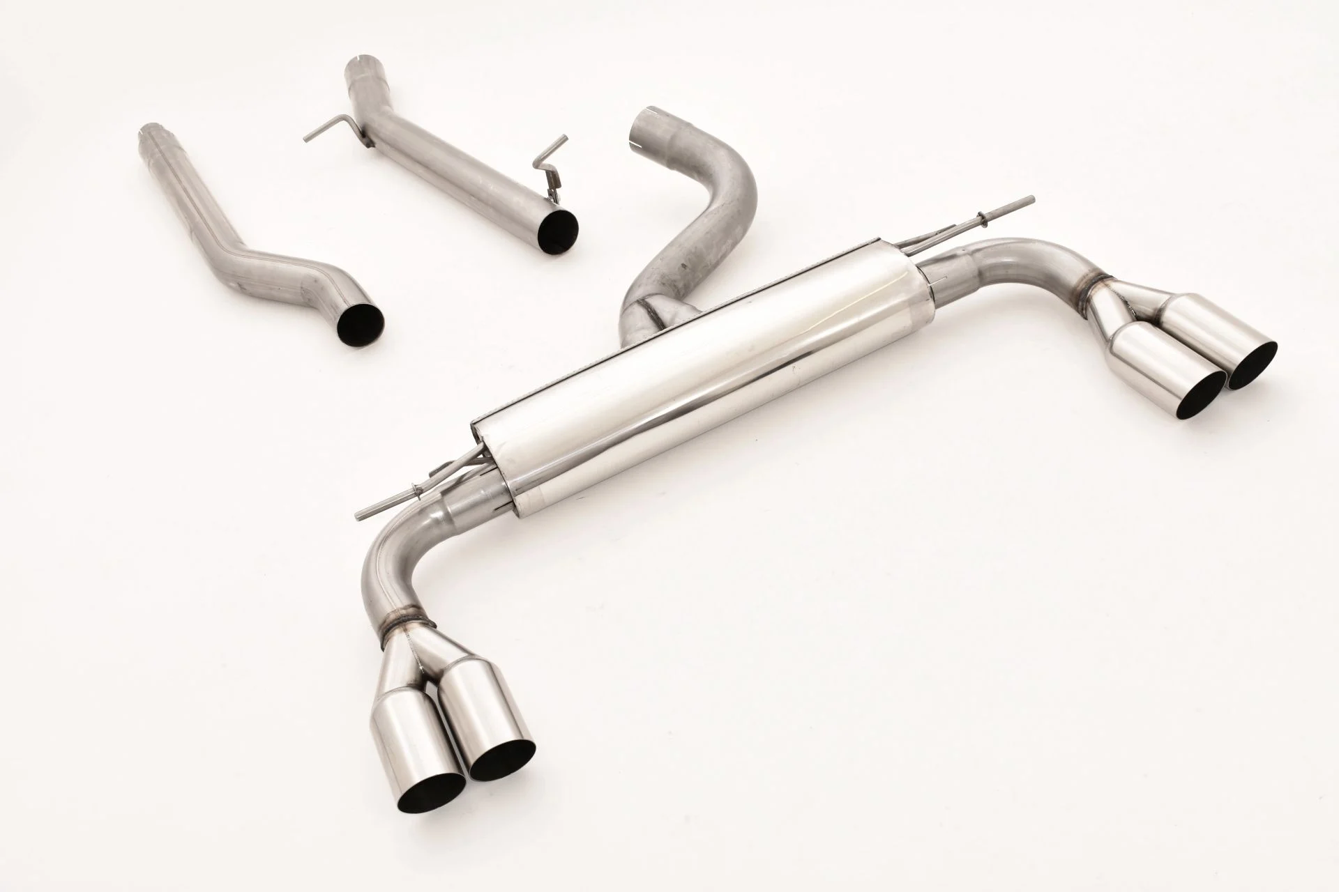 Catback-System De 76 Mm Con Salida De Escape Izquierdo Y Derecho Friedrich Audi A3 8v 3-Puertas Quattro Desde Año: 2012 2.0l T
