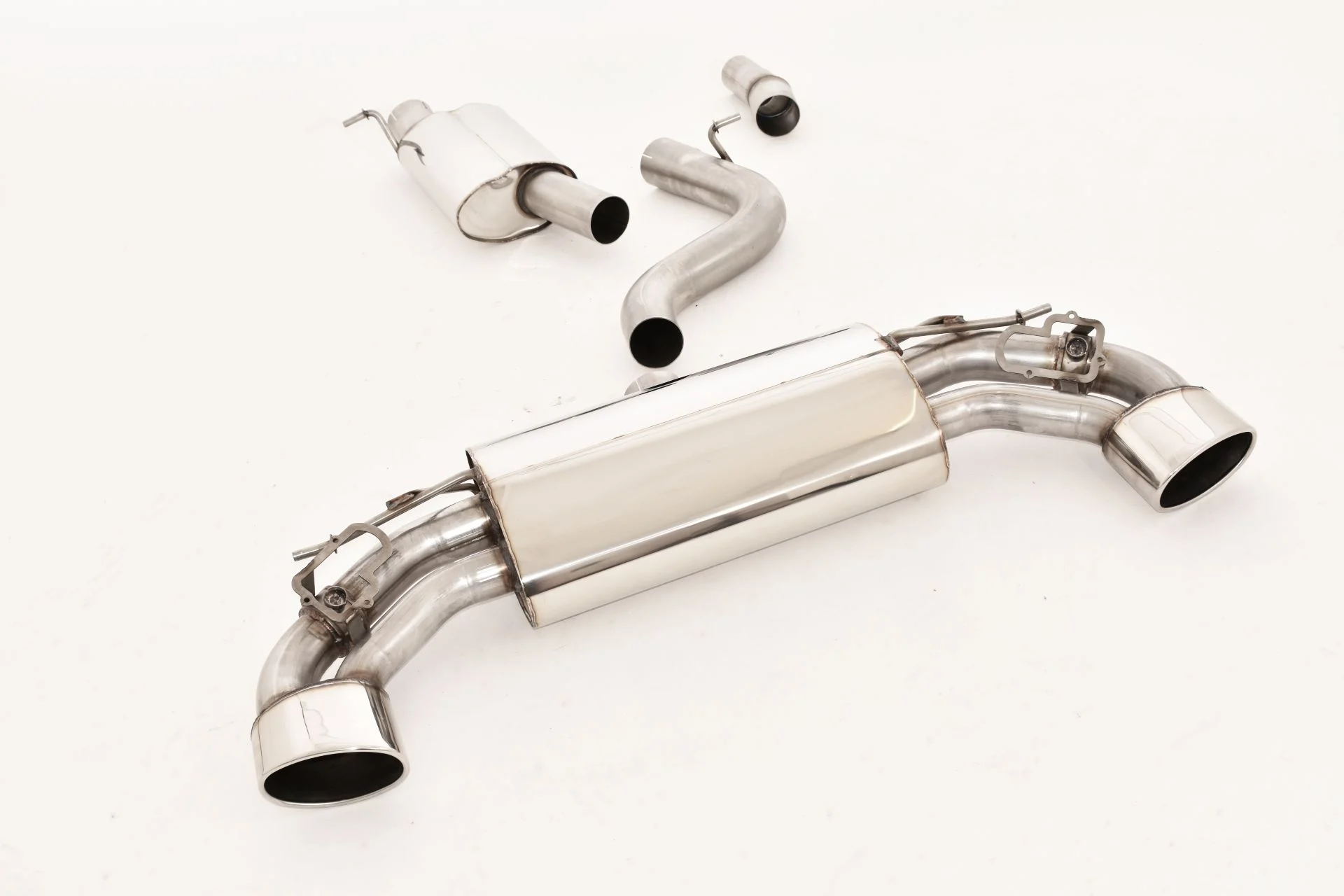 Sistema De Catback De 76 Mm Con Salida De Escape Izquierdo Y Derecho Con Control De Aleta Original Friedrich Audi S3 8v 3-Puerta