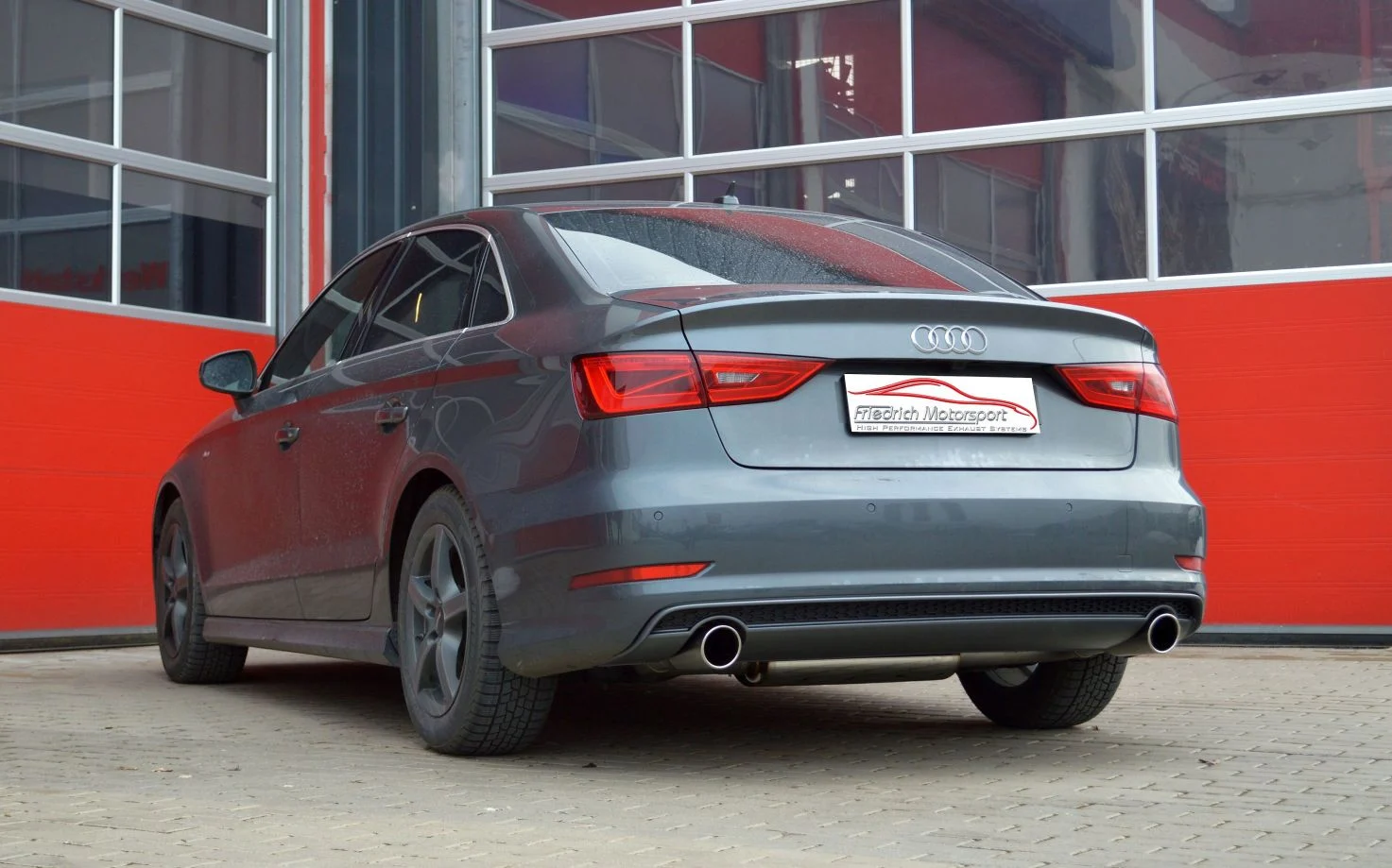 Sistema De Catback De 63,5 Mm Con Salida De Escape Izquierdo Y Derecho Friedrich Audi A3 8v Sedan 2wd Desde Año: 2013 1.4l Tfs