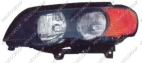 Optica Izq H7+hb3-Elect.-Piol. Ambar-C/Motor