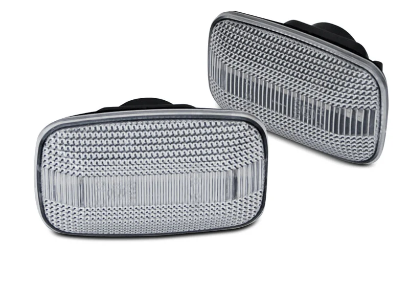 INTERMITENTES LED BLANCO DE DIRECCIÓN LATERAL compatible con TOYOTA LAND CRUISER 70 80 90 100 con intermitente dinamico