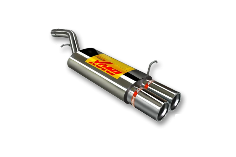 Escape Trasero Inoxidable No Homologado / Ford Fiesta 1.6 Tdci 11/04-11/05 Rc Racing