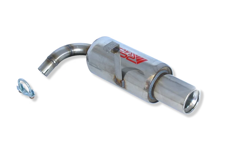 Escape Trasero Inoxidable No Homologado / Toyota Corolla 1.6i 16v 04/97-10/99 Rc Racing