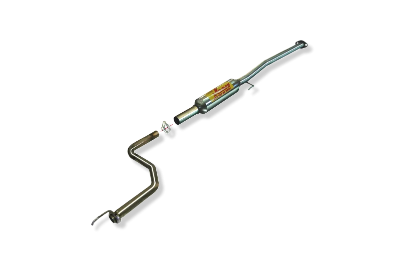 TRAMO INTERMEDIO CON SILENCIADO INOXIDABLE / HONDA CIVIC 1.5i 16V VTEC 96-01 RC RACING