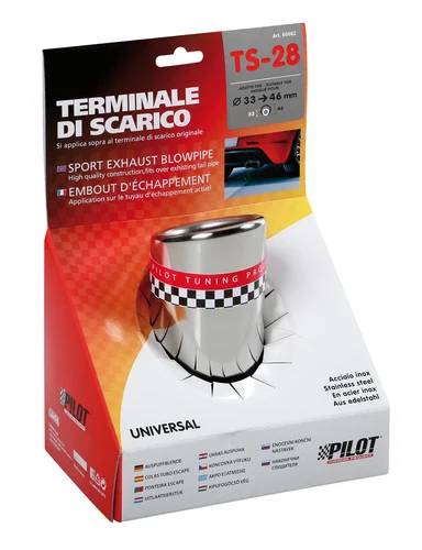 Tubo De Escape Acero Inoxidable Ts 28 Diametro 33-46 Cm