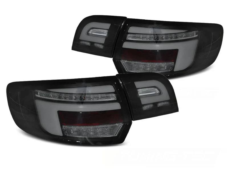 PILOTOS TRASEROS LED BLACK para AUDI A3 8P 5D 03-08 con intermitente dinamico