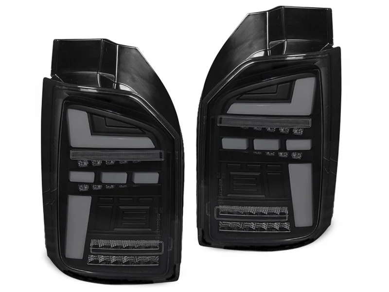 PILOTOS TRASEROS LED BLACK SMOKE para VW T6 15-19 BOMBILLA OEM con intermitente dinamico