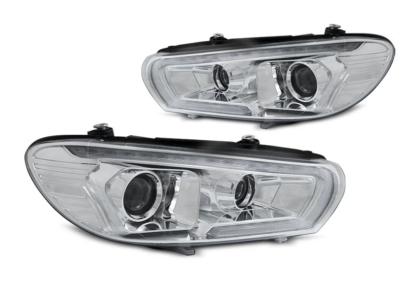 FAROS DELANTEROS FAROS DELANTEROS XENON LED CROMADO para VW SCIROCCO 08-04.14 con intermitente dinamico