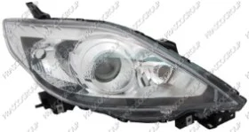 Optica Izda H7+hb3 Electrica-S/Motor-Negra