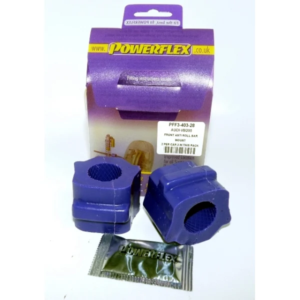 Powerflex Silentblock Front Anti Roll Bar To Chassis 28mm AUDI V8 Type 44 & 4C (10/88-11/93)