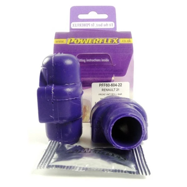 Powerflex Silentblock Front de la barra estabilizadora delantera al brazo 22mm RENAULT R21 inc Turbo