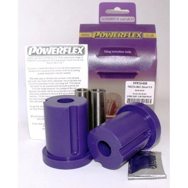 Powerflex Silentblock Rear Beam Mounting Bush FORD Fiesta Mk3 (1989-1996) inc RS Turbo, XR2i and RS1800 16V