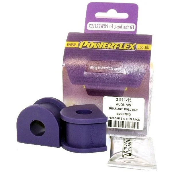 Powerflex Silentblock Rear Anti Roll Bar Mounting 15mm VOLKSWAGEN Golf Mk4 R32/4Motion