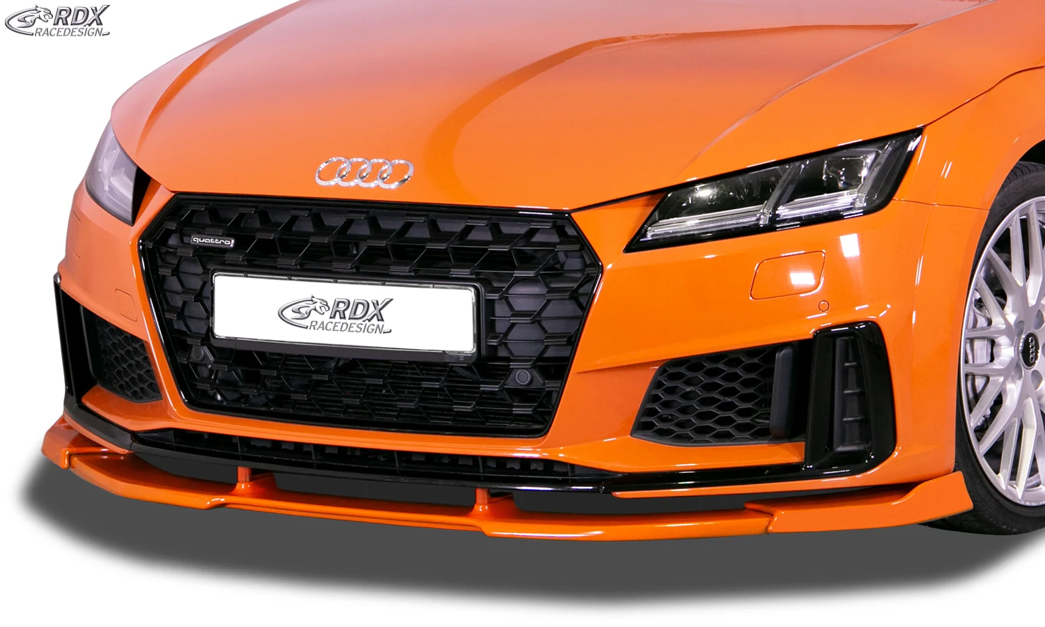 RDX Spoiler delantero VARIO-X for AUDI TT (FV/8S) 2018+ (S-Line Frontbumper) & TTS Front Lip Splitter
