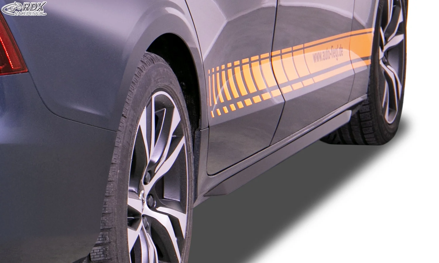 RDX Pareja de taloneras VOLVO V60 / S60 2018+ "DIFUSORES DE TALONERA" ABS