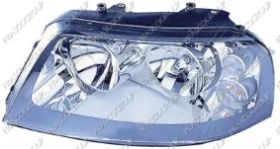 Optica Izq. H7+h1 Electrica-Negra-Con Motor Volkswagen Sharan 2000->