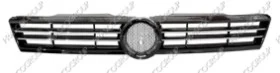 Rejilla Pintada Negro Brillante Con Marco Cromada Volkswagen Jetta 2011->