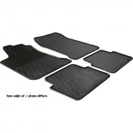Juego Alfombrillas Goma Fiat Panda 2014- (T Profile 4-Piezas + Mounting Clips)