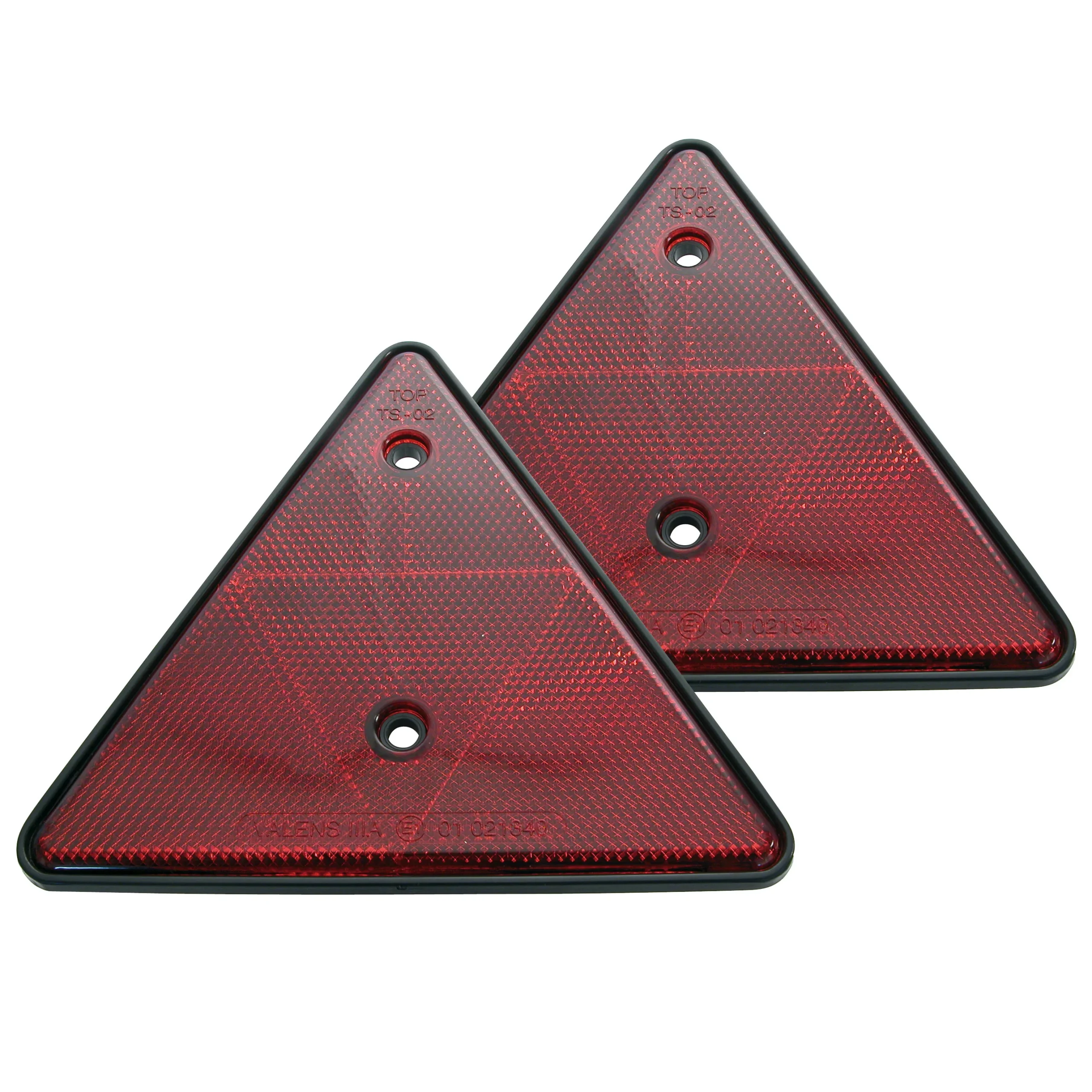 Catadioptrico Triangular Rojo 2 Unidades
