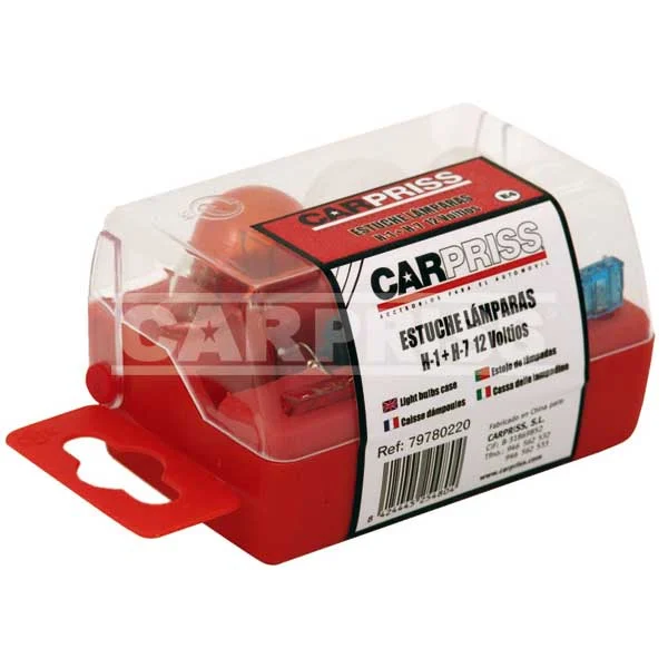 Estuche Juego Lamparas H-1+h-7 12 Voltios.