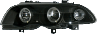 Faros Delanteros Kl Bm 3 E46 4drs 9/98-9/01 Black +