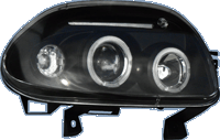Faros Delanteros Kl Re Clio Ii 98-01 Black + Halorim