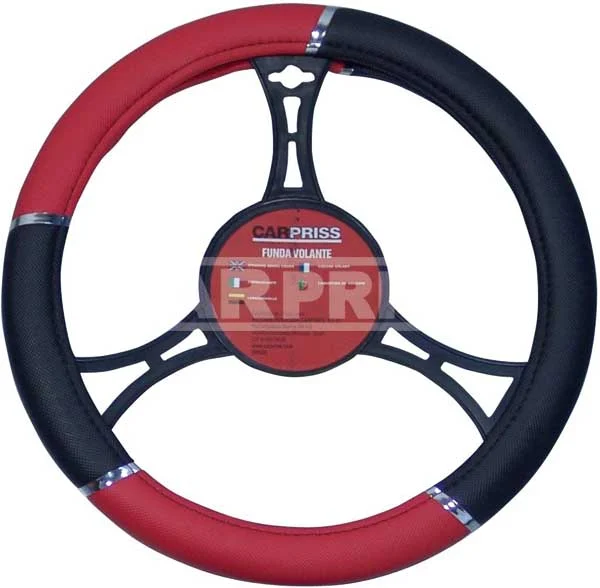 Funda Volante Negro/Rojo 37->39 Cm