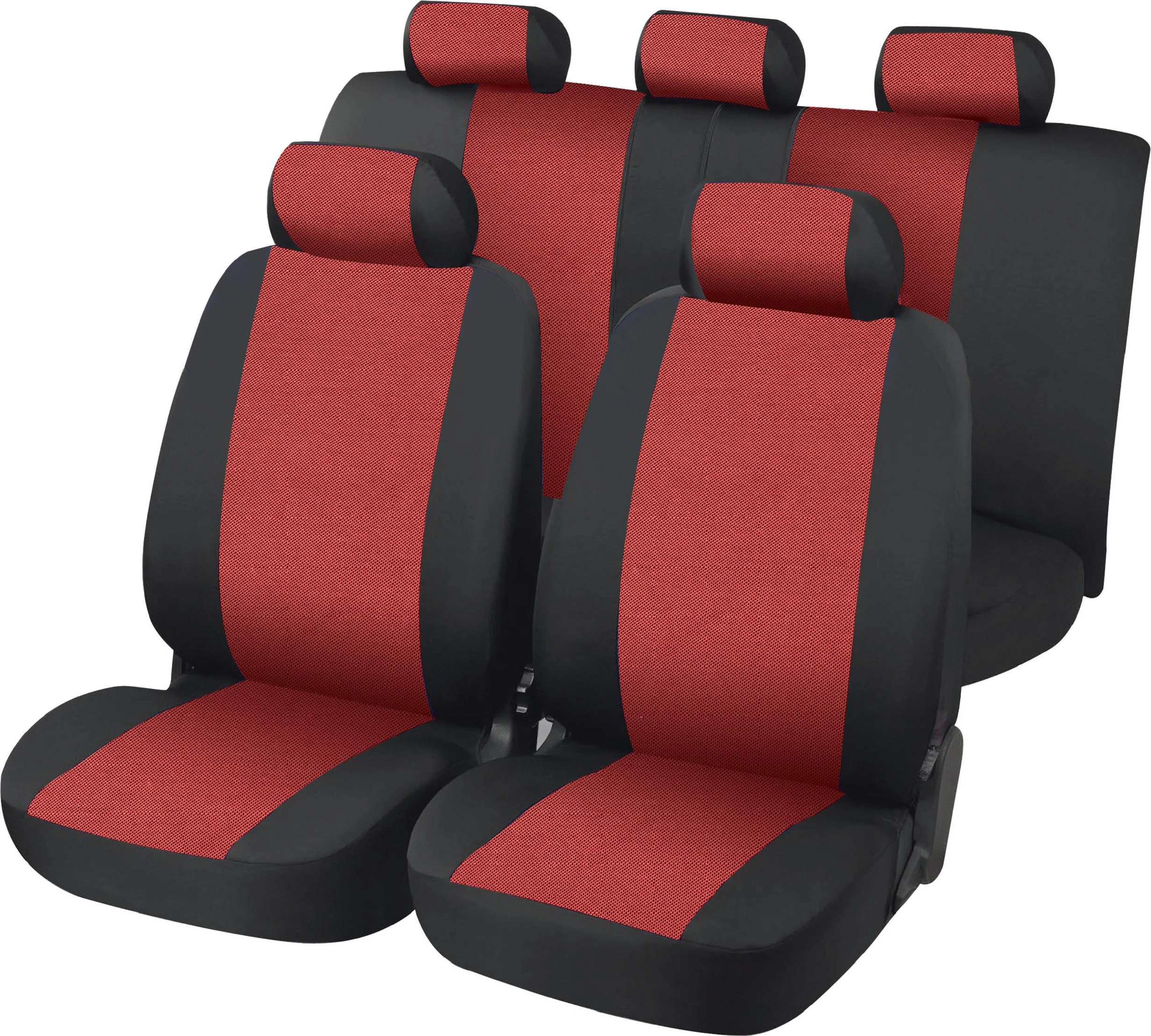 Fundas Asiento 11 Piezas Belfort Negro/Rojo