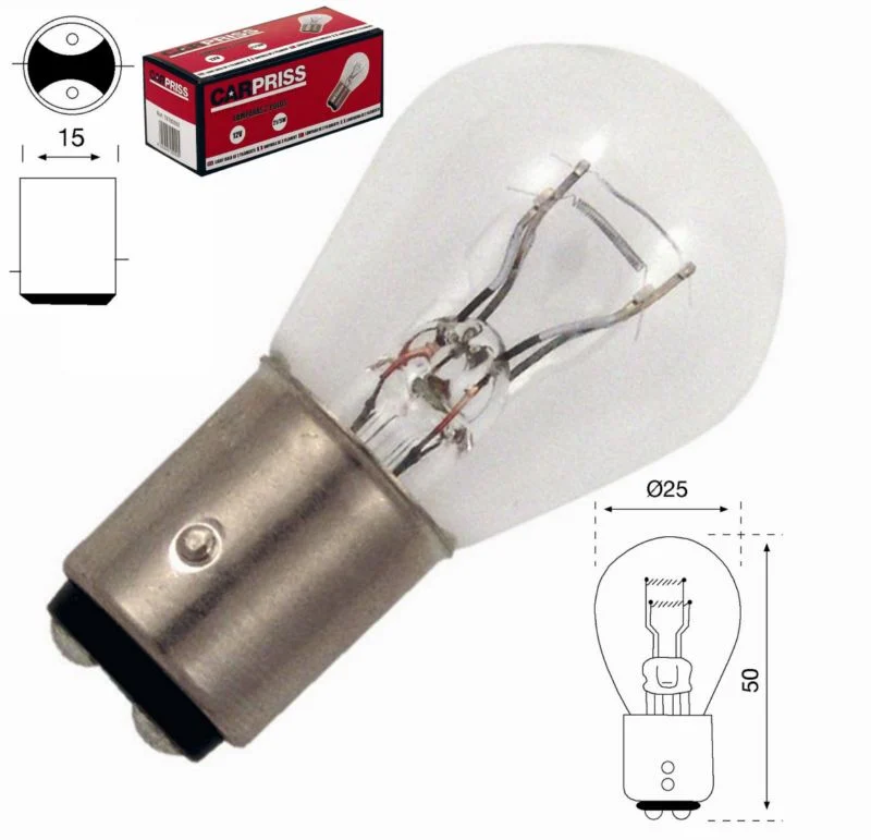 Lampara 2 Polos 12v 21/5w (Caja 10 Unidades).